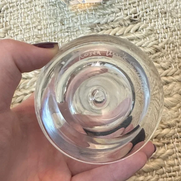 Clear Glass Paperweight